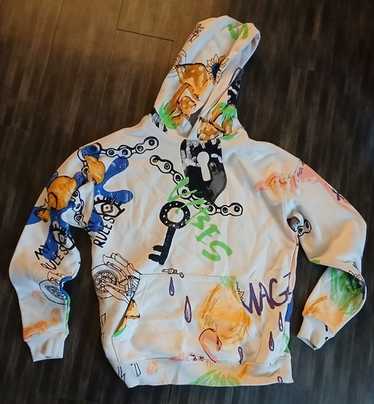 NO BOUNDARIES マーブル パーカー スウェット 墨流し No boundaries hoodie men - Gem