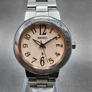 つん　S7 Seiko Womens 7N82-0GH0 Watch Silver & Gold Bracelet Band