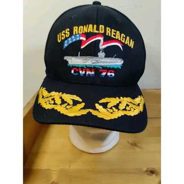【値下げ】USS Ronald Reagan CVN 76 キャップ USS Ronald Reagan CVN-76/USN Ship Baseball Cap, Dunkles