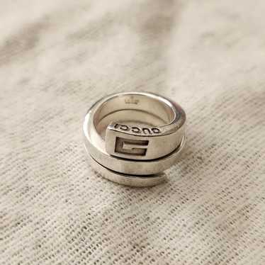 Gucci spiral silver ring - Gem