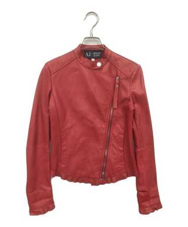 Armani Jeans レザージャケット 52 (L) 赤 Armani Jeans レザージャケット 52 (L) 赤
