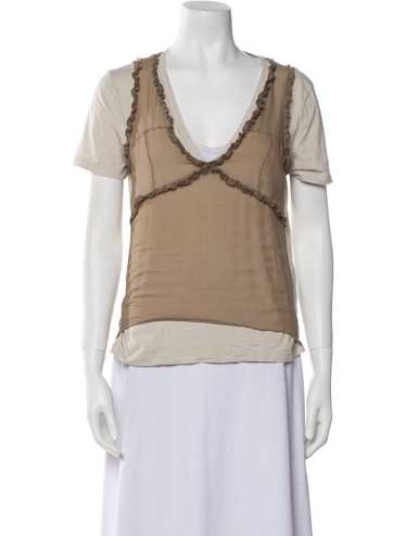 トップス MIU MIU Khaki Tops 2000s MIU MIU Khaki Tops 2000s