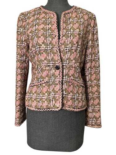 Chanel Identification Multicolour Words Quilted Zip Through