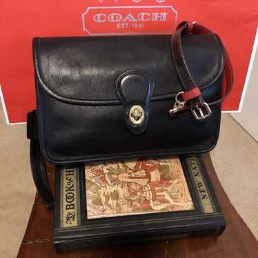 極美品 vintage coach old toto turn lock Coach - Black Leather Vintage Mini Turnlock Crossbody Bag