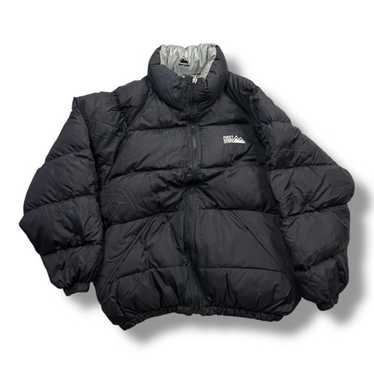 ジャケット・アウター FIRST DOWN USA reversible down vest 90s VTG 90's First Down Reversible Duck Down Puffer Jacket Red