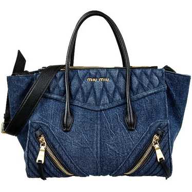 MIUMIU miumiu バイカー デニム×レザー 2wayバッグ 806000637887000_01.jpg