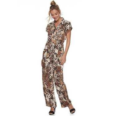 Apt. 9 Python Print Utility Jumpsuit Womens XXL S… - image 1
