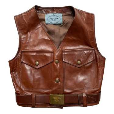 トップス PRADA 2011FW vintage double leather vest 🐸 vintage Prada and other utility vests coming soon to our