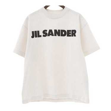 Tシャツ・カットソー Jil Sander CLASSIC TSHIRT LOGO LS (J22GC0136J45148 102) Logo-print cotton t-shirt | Jil Sander | OTTODISANPIETRO