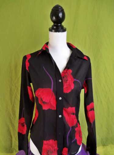 【送料込】GLAVIL スカル 十字架 DARK RED RUM 系 Y2K 古着 90s GUNS N' ROSES 「Dust N' Bones」 豪華 スカル ボーン