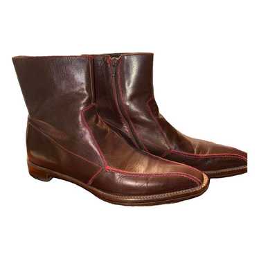 00s MIU MIU square toe boots archive