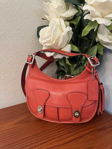 バッグ vintage coach leather hand bag turn lock Authentic Vintage Coach 801-07 Shoulder Bag Turnlock Leather