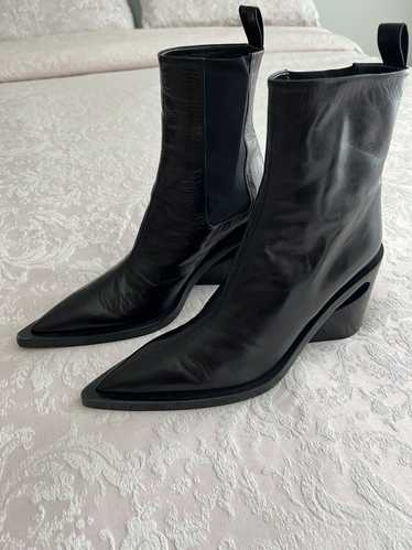 ブーツその他 Ankle Boots - Jil Sander - Leather - Black Jil Sander Leather Ankle Boots 35 in Black | Lyst