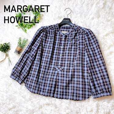美品 MARGARET HOWELL ワイドカラー チェックシャツ MHL. Margaret howell check - Gem