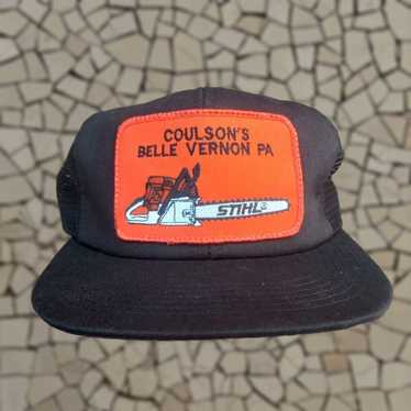 Rare Vintage Stihl Chain Saw Trucker Snapback Hat Cap K