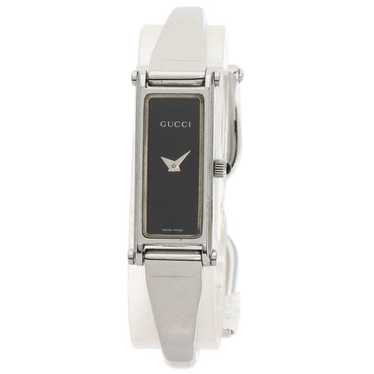 GUCCI 1500 L スイス製 ステンレススチール 時計 GUCCI 1500L Bangle Type Quartz Gold Dial Ladies Watch