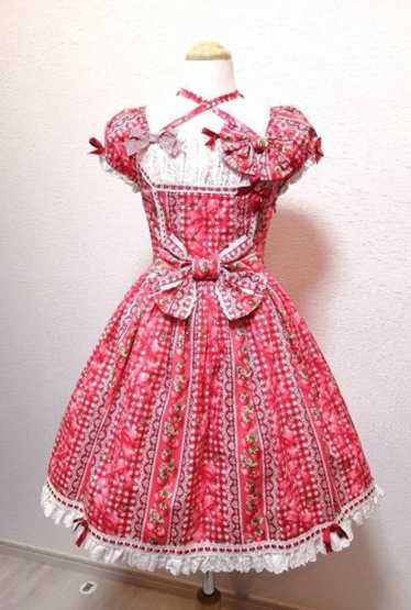 Decoration Strawberry JSK Set by Angelic Pretty