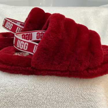 Ugg Fluff Yea Slides In Samba Red - image 1