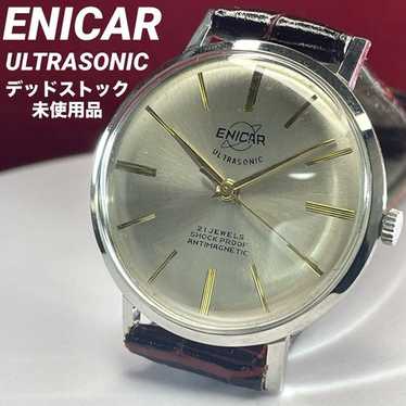 ENICAR SWISS ULTRASONIC 17石 ENISHOCK Vintage 1960s Enicar Ultrasonic 17J Swiss Sub Second Gents