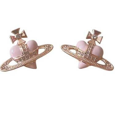 VIVIENNE WESTWOOD ピアス Heart embellished earrings814189 Heart embellished earrings in silver - Vivienne Westwood