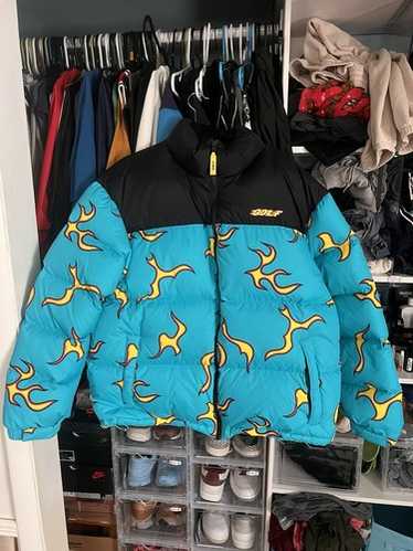 golf wang フレイムダウンジャケット ミントL Golf wang flame puffer - Gem
