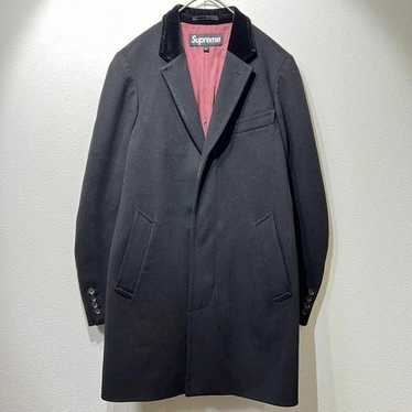 ジャケット・アウター Supreme Wool Overcoat Loro Piana Navy M Supreme Wool Overcoat (FW17) - $568