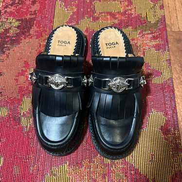Toga pulla black loafers - Gem