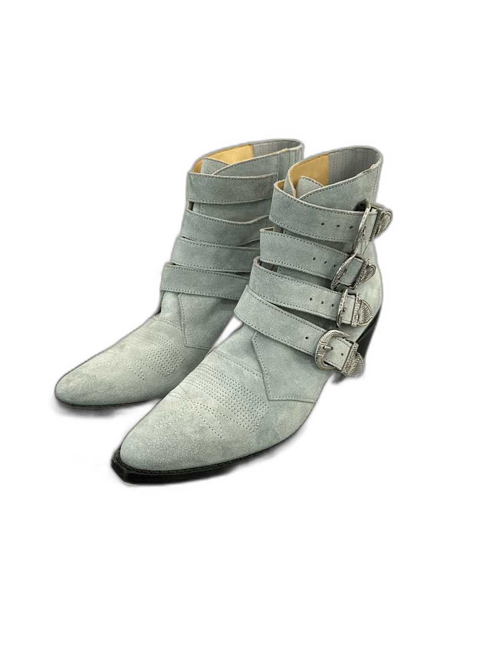 【関税込み】Aj1308 Boots - Toga Pulla - Leather - Green Comme des Garcons Toga Pulla Green Ankle Boots with Silver