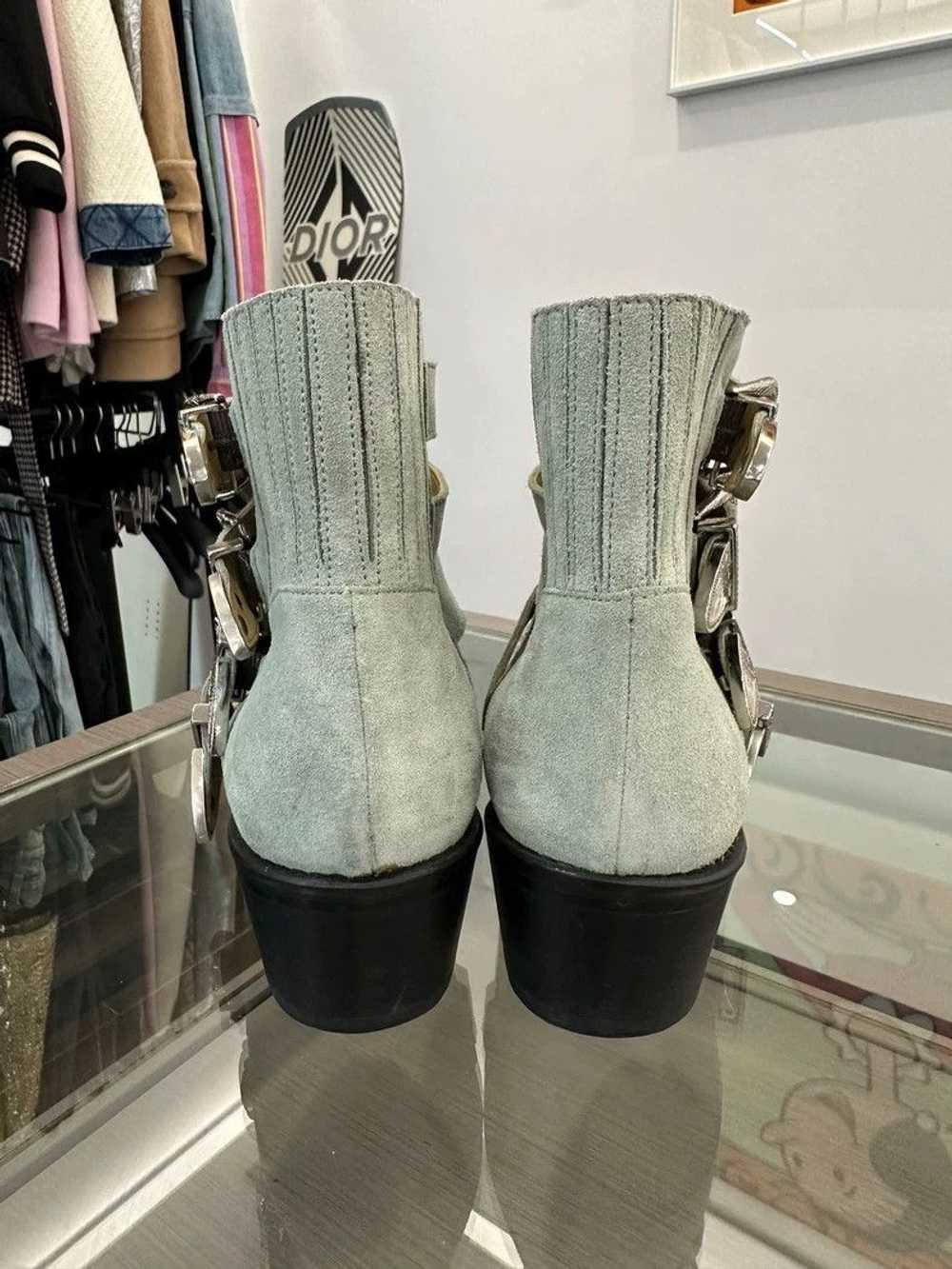 【関税込み】Aj1308 Boots - Toga Pulla - Leather - Green Comme des Garcons Toga Pulla Green Ankle Boots with Silver