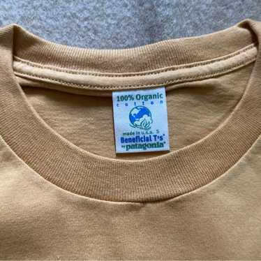 Patagonia beneficial T's ロンT 90s USA製 90s 90年代 パタゴニア 紺 ネイビー 長袖Tシャツ オーガニック