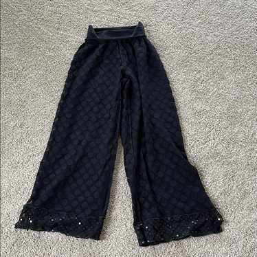 パンツ gaultier line wide slacks pants archive Jean Paul Gaultier JPG Femme Black Rayon Sheer Pants sz 8 | eBay