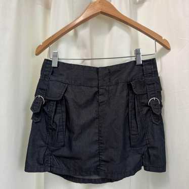 スカート Marithe + Francois Girbaud W COTTON CARGO SKIRT navy W COTTON CARGO SKIRT navy - MARITHÉ+FRANҪOIS GIRBAUD