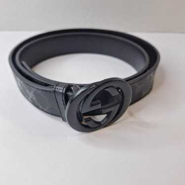Gucci GGパターン キャンバス ベルトバッグ | ブラック