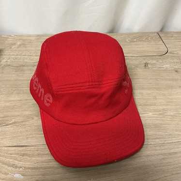 Supreme 帽子レッド Supreme logo cap red - Gem