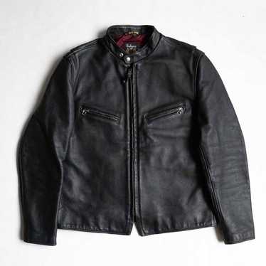 Classic Racer Horsehide Motorcycle Jacket - Black