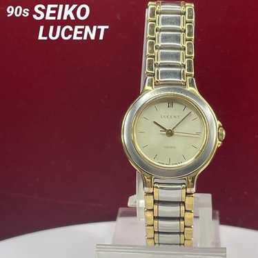 SEIKO LUCENT ペア 7N01-6C50 1F21-0E40 ゴールド SEIKO LUCENT 1F21-0E50 Antimagnetic 60G Water Resistant