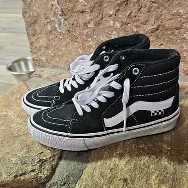 Vans sk8-hi black/white with - Gem