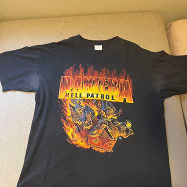 【激レア】ヴィンテージ PANTERA HELL PATROL Tシャツ Vintage Pantera Hell Patrol Hanes T Shirt Mens Large Heavy