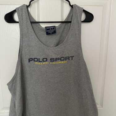 【vintage】POLO SPORT タンクトップ 黒 M USA製 90s 90年代 90s ポロスポーツ ラルフローレン 黒 ブラック