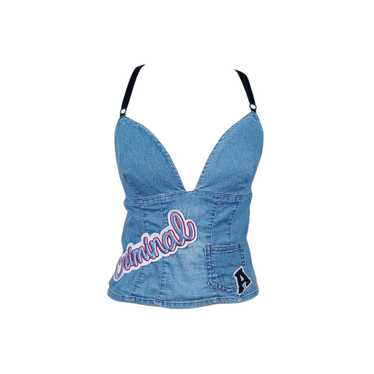 D&G BEACH WEARドルチェ&ガッバーナタンクトップパイルy2k ドルチェ&ガッバーナ D&G ピチタンク タンクトップ グレー y2k