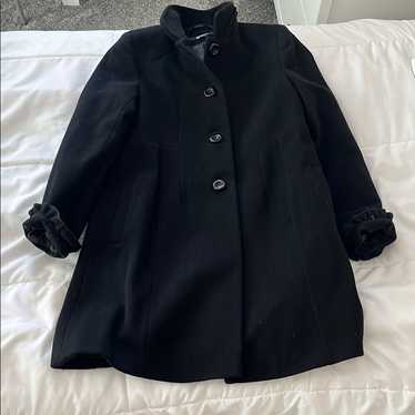 DKNY ブラック ウールオーバーコート/ビンテージ古着 DKNY ブラック ウールオーバーコート/ビンテージ古着 2025年最新
