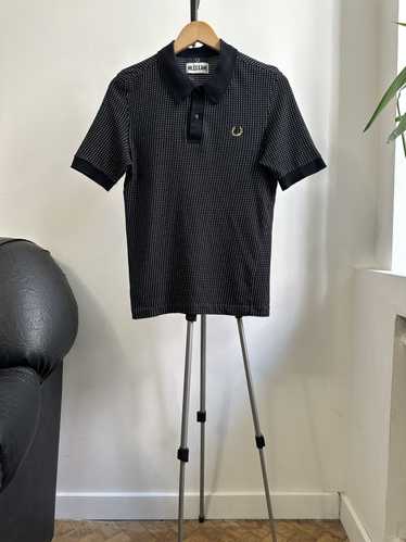 FRED PERRY X MILES KANE LEATHER SNEAKERS IN BLACK - BLACK
