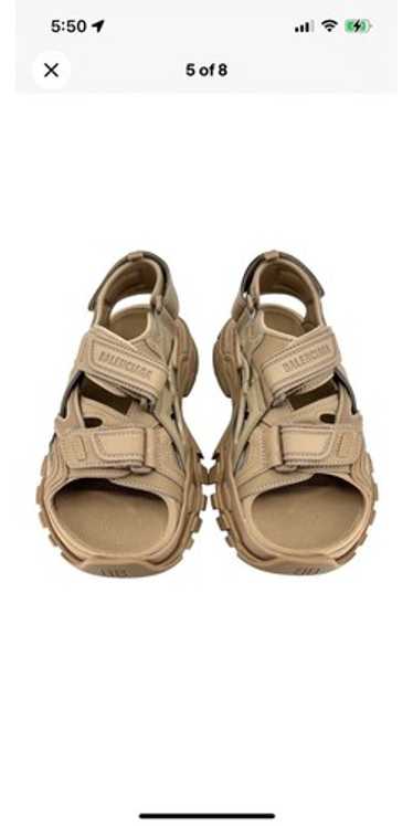 25SS new/BALENCIAGA カゴレトングサンダル Sandal Beige Balenciaga Beige Track Sandals Balenciaga