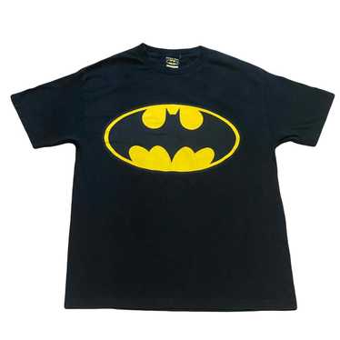 BATMAN タンクトップ 黒/黄色　ヴィンテージ　バットマン　バスケシャツ 90s BATMAN メッシュ ゲームシャツ M 黒 黄色 ナンバリング