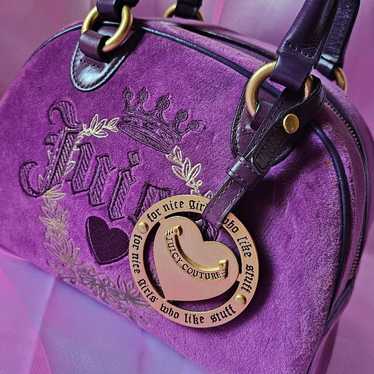 JUICY COUTURE Vintage Brown Velvet Bowling Bag | eBay