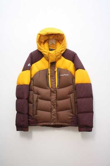 ジャケット・アウター montbell bicolor puffer jacket yellow montbell bicolor puffer jacket yellow