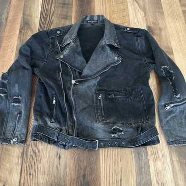 PIERRE BALMAIN ダブルライダース デニムジャケット XL 839a2903-08cc-45e7-932c-