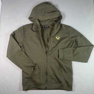 TRUE RELIGION グリーン フーディ M True Religion Full Zip Hoodie Green | Mainline Menswear