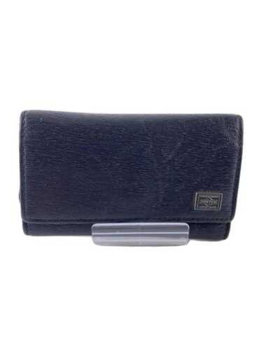 小物 PORTER / WISE KEY CASE Porter Leather Wallet Key Case (Glass Leather) - Black | UP