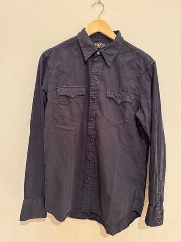 RRL Salt&Pepper Black Chambray Shirts Vintage加工 ダブル